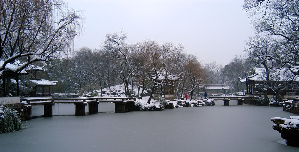 苏州 2018年第一场雪景