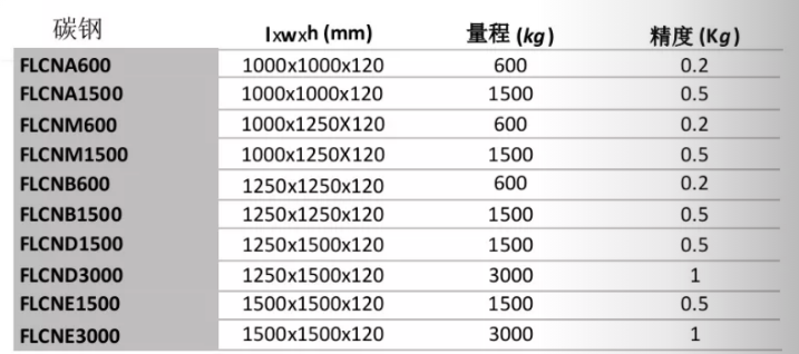 狄纳乔FLCN碳钢单层地磅